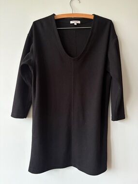 Emerson Fry Black V-Neck Tunic Top